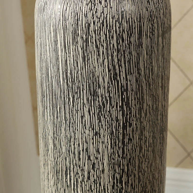 60 см/80 см 95 см простой стиль керамическая напольная ваза ручной работы Домашний лобби отеля, чтобы отправить друзьям новые подарки