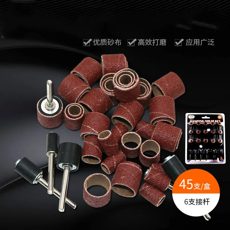 51pcs gauze grinding head polished sand cloth wheel metal olive wood carving fine tool | Инструменты