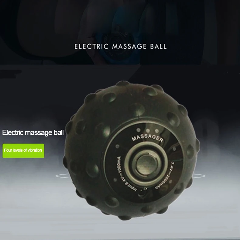 Вибрационный Массажный мяч Электрический фасции мяч расслабление мышц Массаж Фитнес Йога упражнения восстановление вибрации гандбол