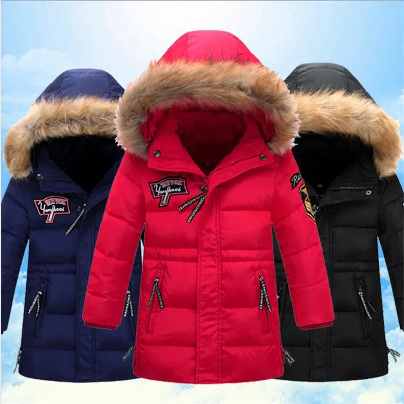 Winter Jackets for Boys Warm Coat Kids Clothes Snowsuit Outerwear