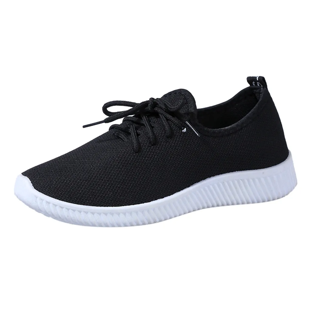 Новая обувь; женская обувь; женские кроссовки; chaussures femme basket femme tenis feminino zapatos de mujer - Цвет: Black