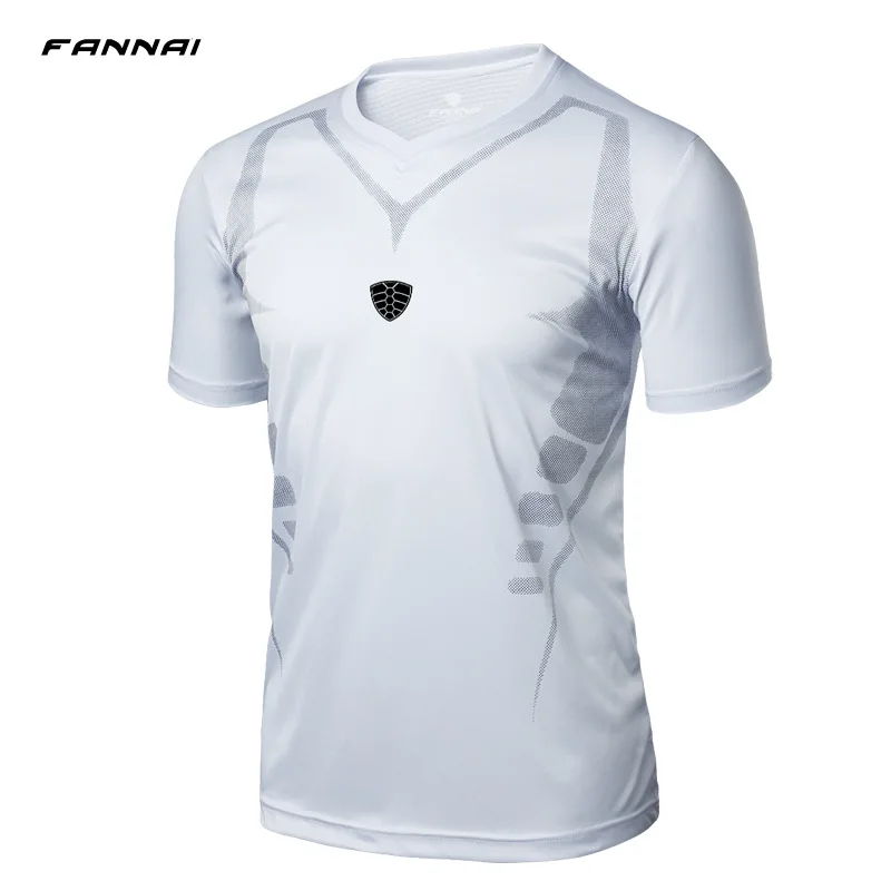 Лучшие Спортивные футболки для мужчин быстросохнущие футболки скольжение Дрифтинг скалолазание Фитнес Открытый Мужская футболка 5 цветов - Цвет: white