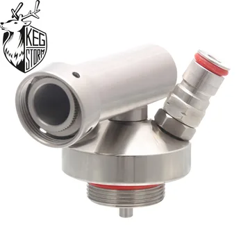 

KEG STORM Stainless Steel Beer Spear Quick Fitting Connector Practical Mini Keg Tap Dispender For Craft Beer growler 2L/3.6L/5L