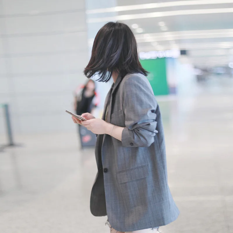 

French Designer Wool Plaid Daddy Suit A Buckle Coat Plaid Winter Clothes Women Coat and Jackets Suit 2019
