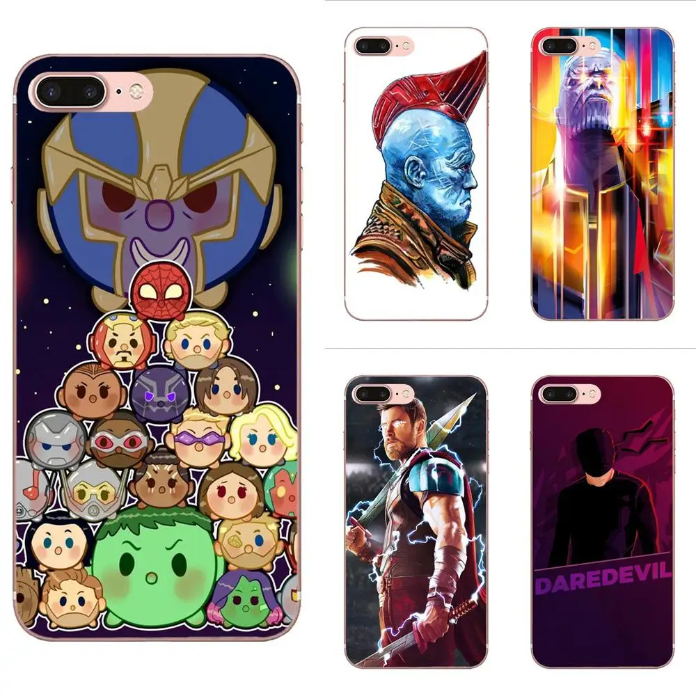 Мягкие милые комиксы Marvel Daredevil Thanos для Huawei Mate 7 8 9 10 20 P8 P9 P10 P20 P30 Lite Plus Pro 2017 |