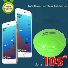 Portable Smart Wireless Fish Finder Bluetooth Fishing Sonar Sensor 30M/120ft Depth For IOS/ Android Phone Tablet Fishfinder