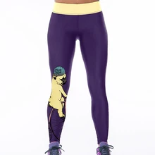 Новые модные женские брюки с цифровым принтом с высокой талией милые черные молочные леггинсы для щенка эластичные фитнес