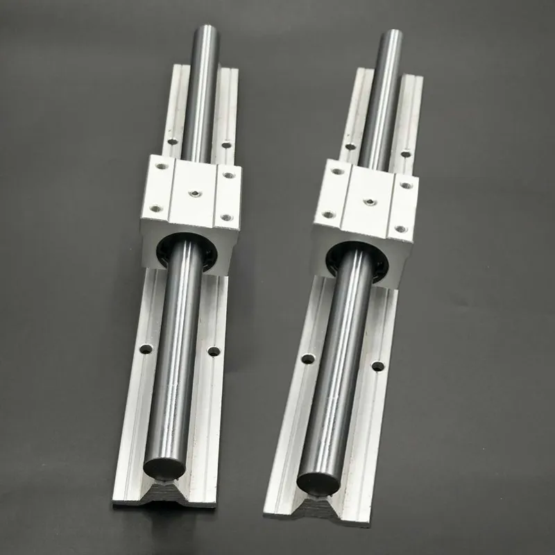 

HLTNC Best Price! 2pcs SBR16 rail L600mm 16mm linear guide cnc router part linear rail 4PCS SBR16UU blocks