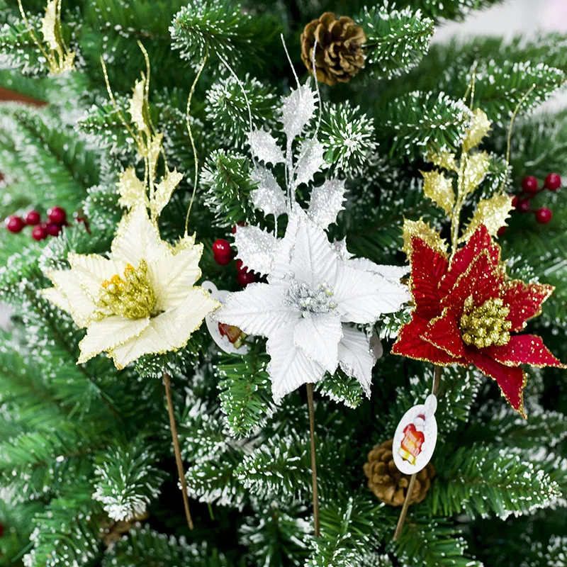 

Christmas Decoration Christmas Simulation Leaf Arrangement Christmas Tree Bowknot Decorative Branches