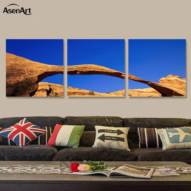 Home Decor Canvas Prints Nature Painting Co Ore Rock 3 Panel Home Decor Canvas Prints Nature Painting Co Ore Rock 3 Panel Modern Landscape For Bedroom