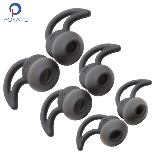 POYATU Silicone Gel Ear tips Ear Tips For BOSE QC30 Soundsport Wireless