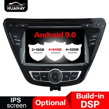 

DSP Android 9.0 4+64GB Car radio Player GPS navigation for Hyundai Elantra 2014 2015 2013 auto radio stereo autoradio multimedia