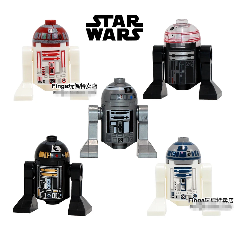 5 шт. Звездные войны R2 D2 робот дроид BB8 Пробуждение силы минифиг сборные модели