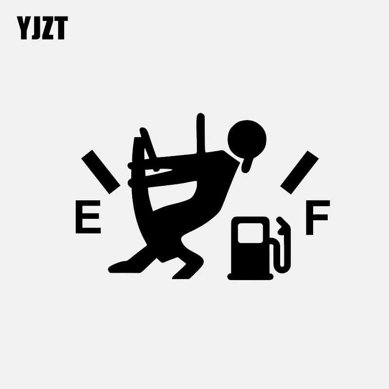 Gas Gauge Man And Woman Funny Vinyl Decals, Car Stickers, Vinyl Decal