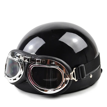 

Motorcycle Helmet New Vintage Riding Motorsiklet Cascos Para Moto Open Face Half Chopper Cruiser Scooter Touring Helmet Cascos