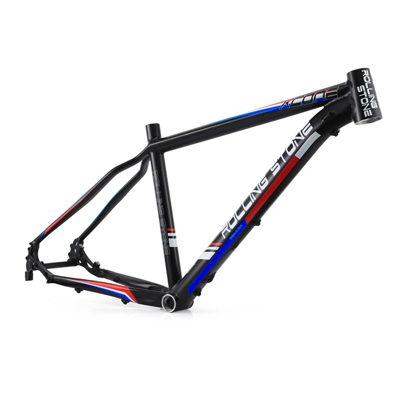 black and blue bike frame