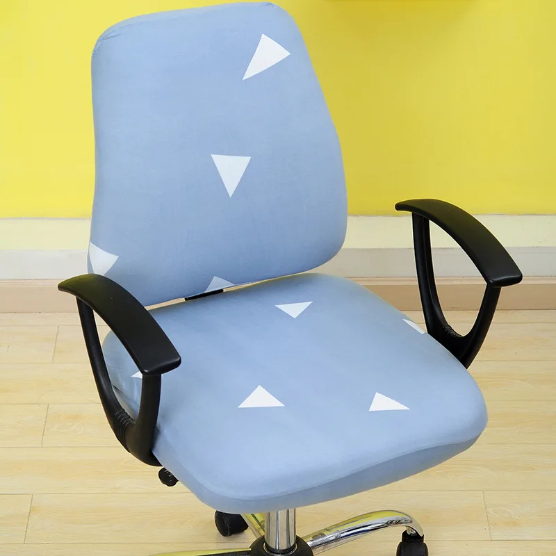 Новое высокоэластичное офисное кресло крышка 2 шт./компл. компьютерная накидка на стул из спандекса пасторальный мягкий чехол для сиденья чехлы на стулья чехол на стул - Цвет: 15