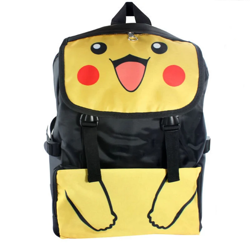 Pokemon Children Backpack Pocket Monster Boys Girls Schoolbag Anime Pikachu Nylon Waterproof Laptop Shoulder Bags Mochila BP0176 (1)