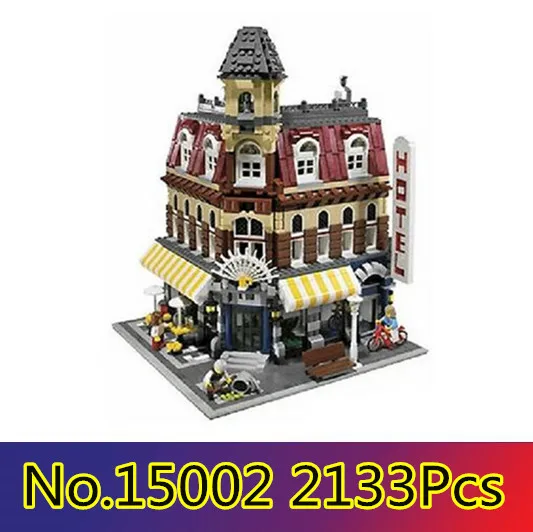 Tanie CX 15002 2133 sztuk zestaw klocków kompatybilny z Lego 10182 Cafe Corner Model Building 3D cegły rysunek zabawki dla dzieci