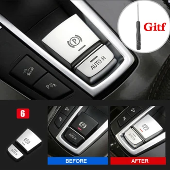 

Silver Button Cover For 2011-2017 BMW 5 Series F10 F18 Shell Case Brake Switch