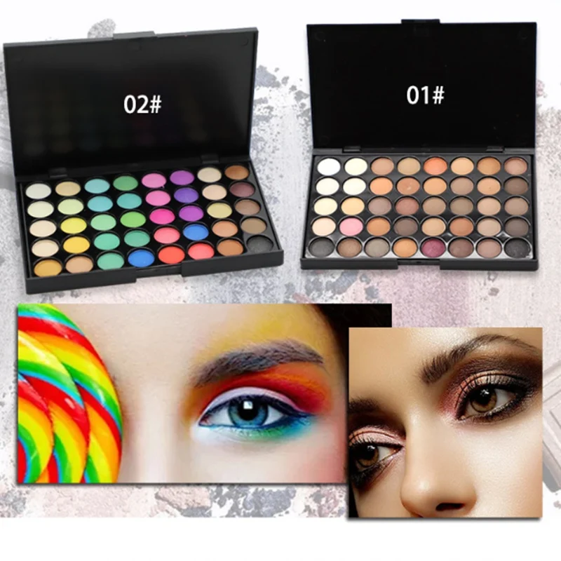 

VERONNI Matte Eye Shadow Palette Professional 40 colors Pigments Eye MakeUp Eyeshadow Palette Glitter Waterproof Eyeshadow Nude