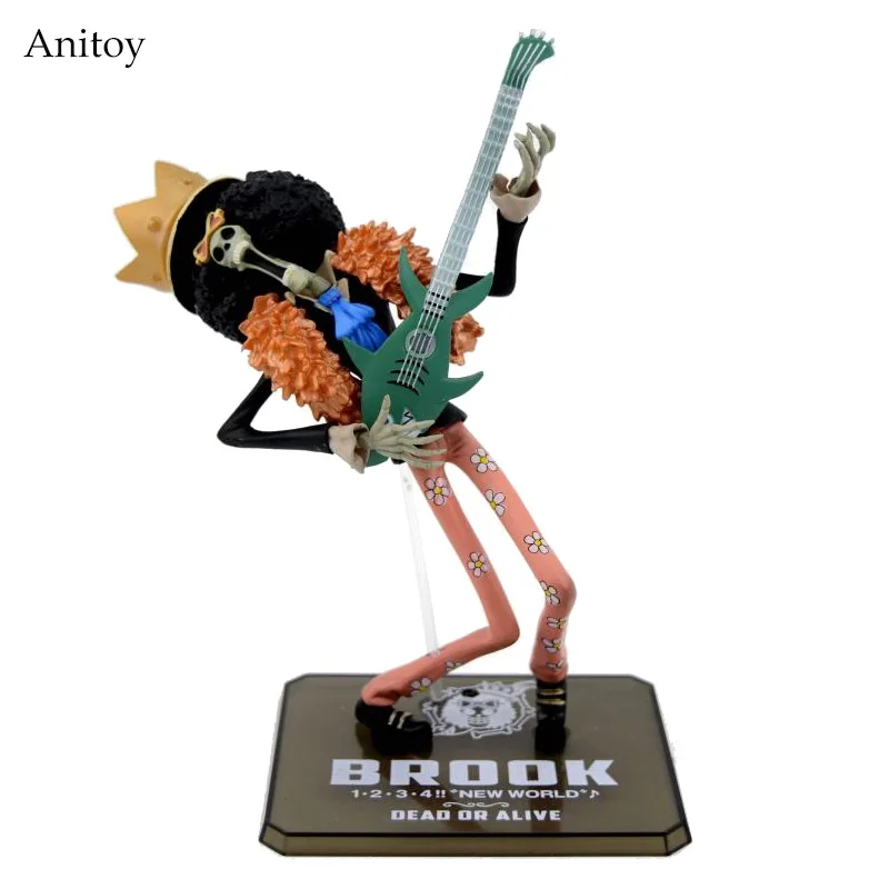 

Anime Cartoon Two Years Later One Piece Brook PVC Action Figure Collectible Model Toy Gift 18cm KT436