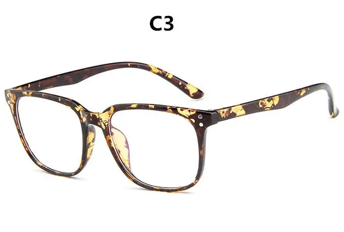 Солнцезащитные очки в стиле Робера Дауни, мужские винтажные очки с изображением Тони Старка, Железного человека, женские очки по рецепту, оптическая оправа для очков, прозрачные линзы - Цвет линз: C3
