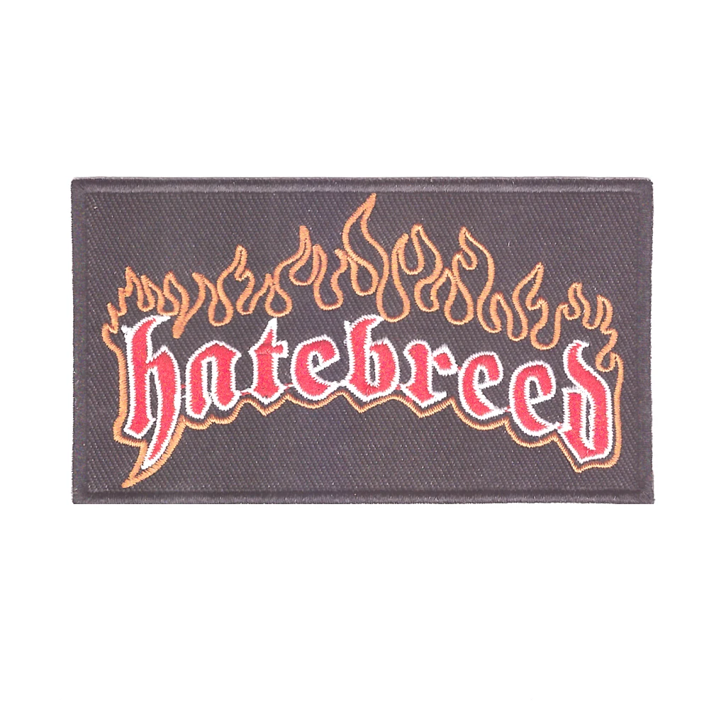 

new arrival Hatebreed Hard Metal Rock Music Band Sew Iron On Embroidered Patch Applique for clothes iron on backing