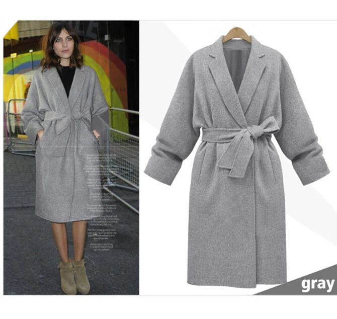 Best Wholesale font b Women b font Fashion Medium Long Workwear Woolen font b Jacket b