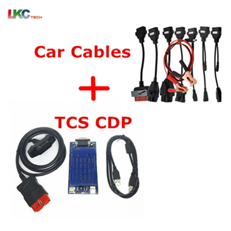

2018 Newest version 2016.00 TCS CDP PRO With 8 Car Cables Auto Diagnostic Tool TCS CDP PRO PLUS With Bluetooth