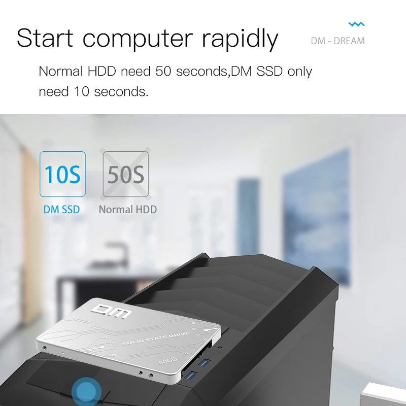 Внутренний твердотельный накопитель DM F500 SSD 60 ГБ 120 240 480 2 5 дюйма SATA III HDD жесткий