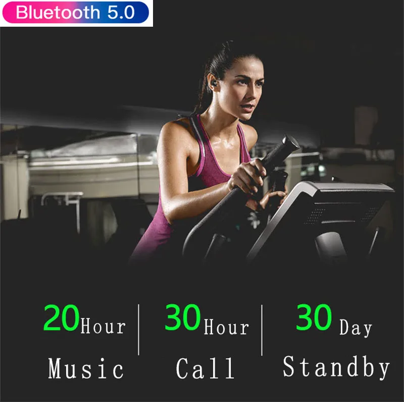 Спортивные стереонаушники Nasin TWS26 с поддержкой Bluetooth 5 0 и зарядным футляром на 500