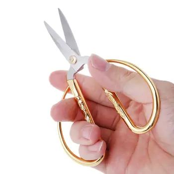 

New Gold Dragon Phoenix Bonsai Scissors Wedding Shears Home Office Cutting Tool