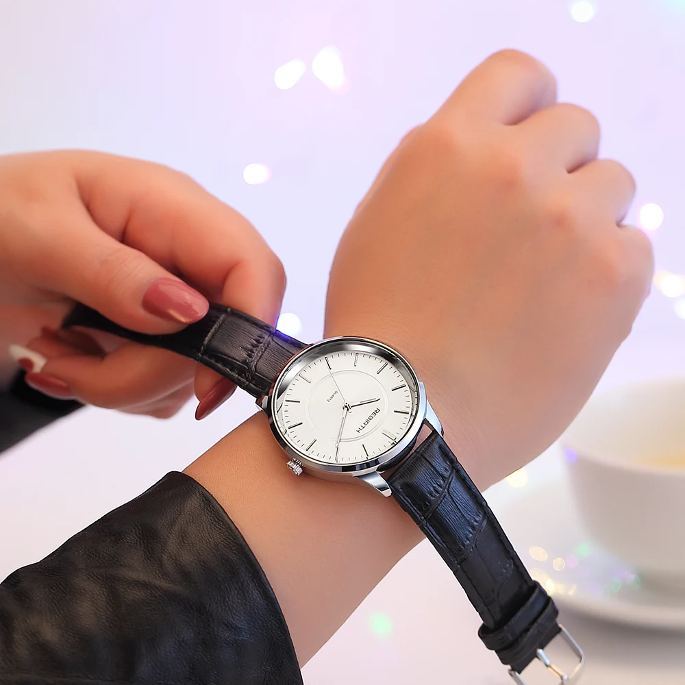 

2018 Women Fashion Casual Leather Strap Watch Simple Style small Luxury Elegant Analog Quartz Business Wristwatch