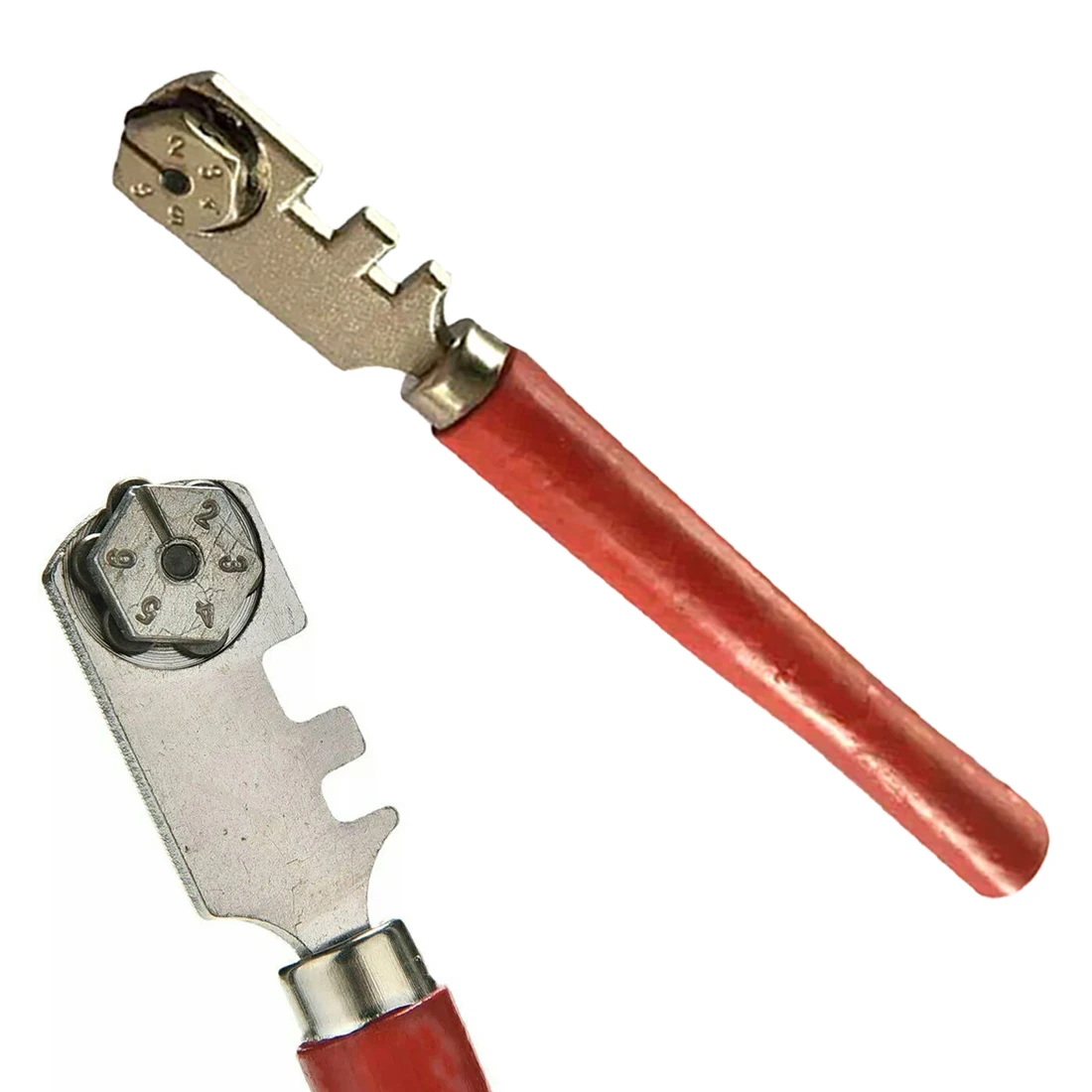 

130mm Portable Professional Diamond Tipped 6 Wheels Glass Tile Cutter Window Craft For Hand Tool Glass Cutting knife