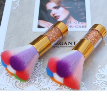 

New 1pcs Mix Color Women Fashion Makeup Brush Soft Beauty Powder Big Blush Flame Beauty Brush Foundation Cosmetic Brushes Tool