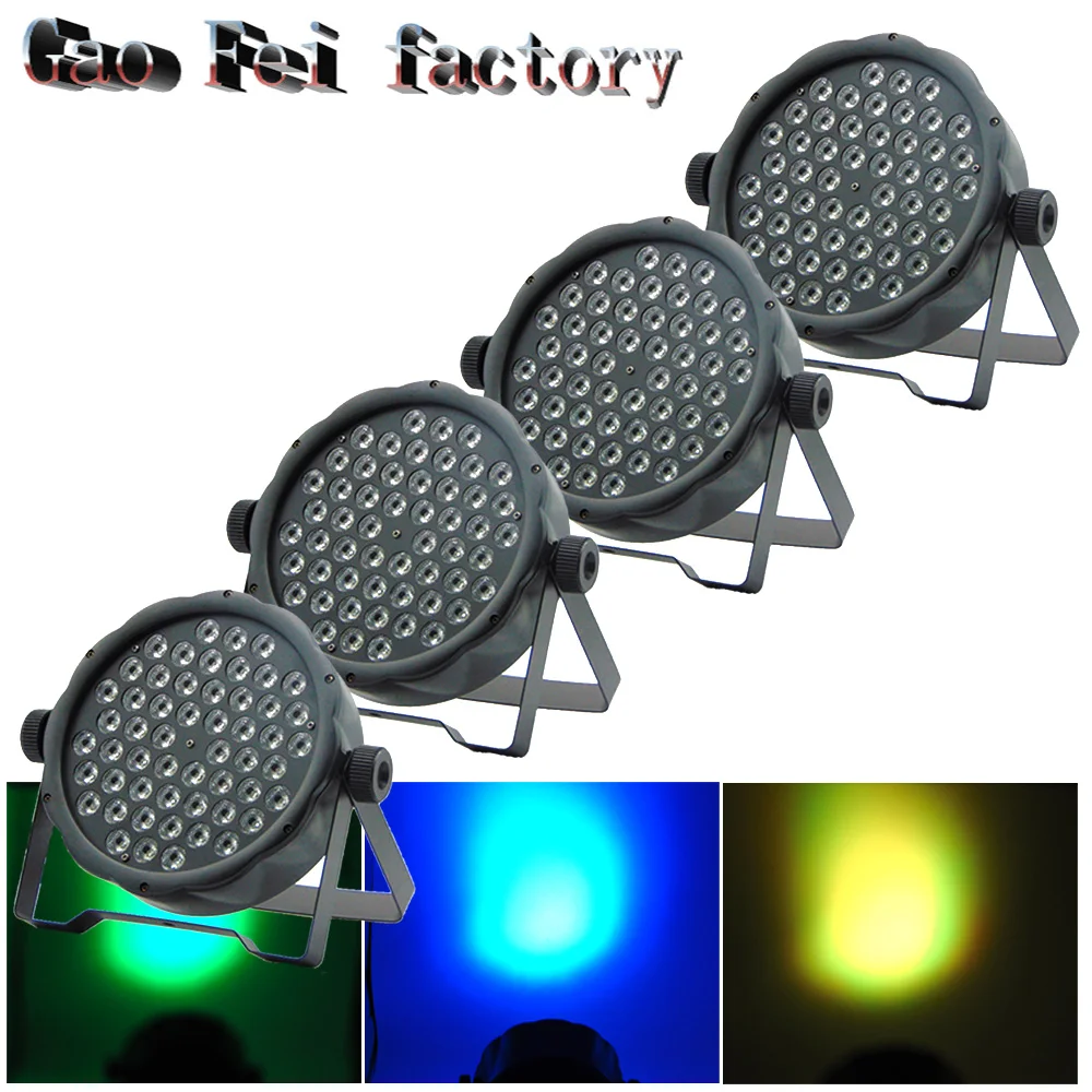 

4pcs/lot 54x3w led Par light DJ Equipments DMX Professional Stage Effect lighting