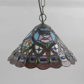 

Creative American Dragon Tail Tiffany Stained Glass Retro Bedroom Bedside Hotel restaurant Chandelier