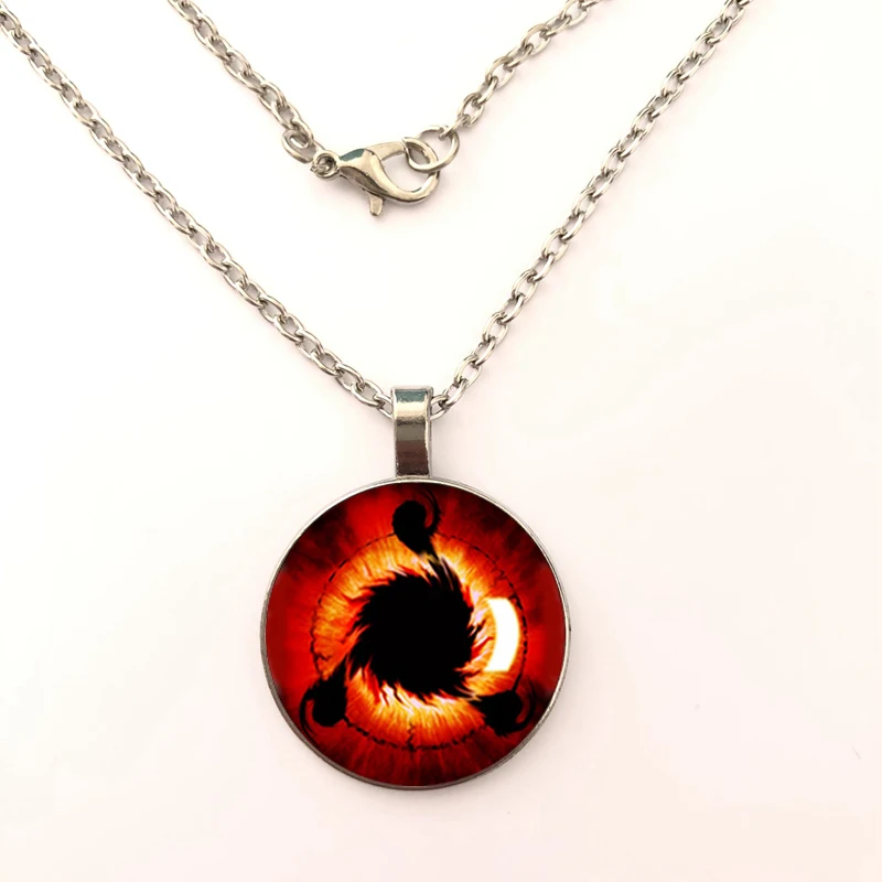 

2018 new 6 color fashion red crystal glass pendant necklace jewelry fashion For Women Cabochon Glass pendant Necklaces