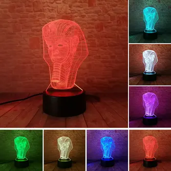 

Egyptian Pyramids Sphinx Model Juguet 3D Illusion NightLight LED Colourful Light Glow in the dark Flashing Toys