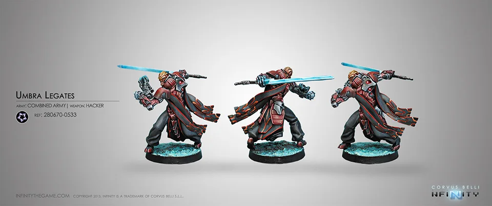 [Loong Way Miniatures] Corvus Belli Infinity 0533 UMBRA LEGATES 32 мм Металлические Миниатюрные