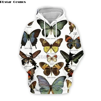 

colorful insect Novelty Butterfly Printed man/Women 3d hoodies/sweatshirts long Sleeved Shirt Soft Comfort Top Fashion-18