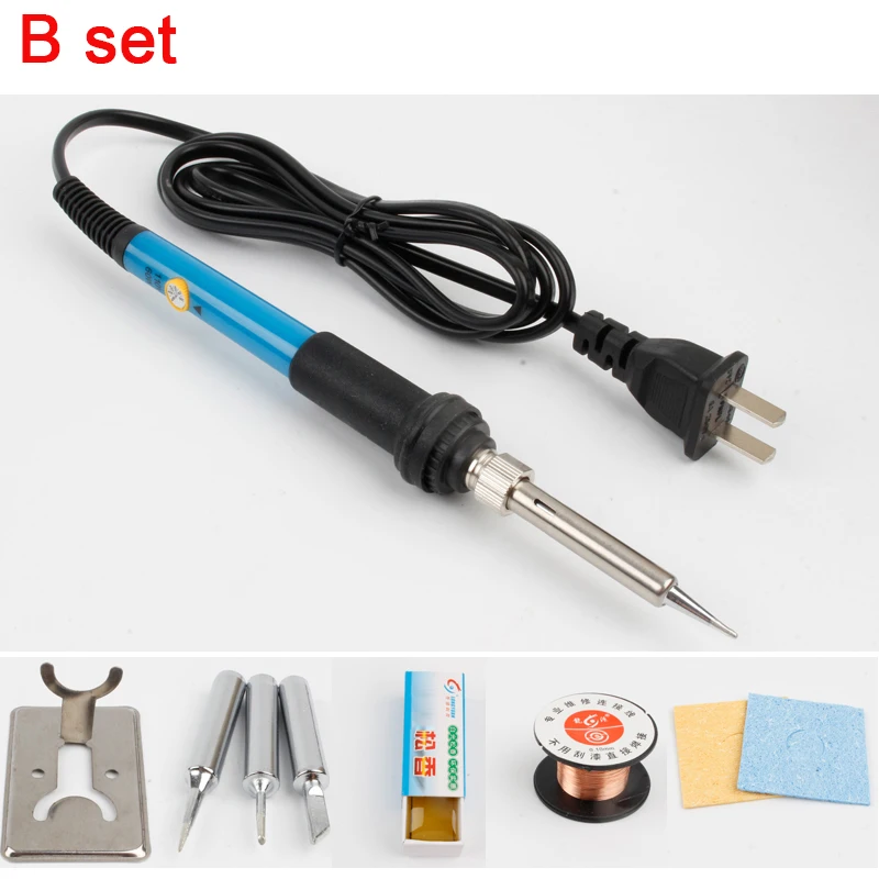 Electric Soldering Iron with regulator 220V 60W Welding Solder Rework Station Adjustable Temperature soldering station  (3)