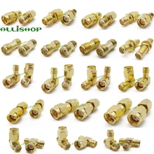 18 шт. SMA комплекты разъемов адаптер SMA RP SMA Мужской и Женский RF коаксиальный муфта гайка конвертер для Wi-Fi антенны удлинитель