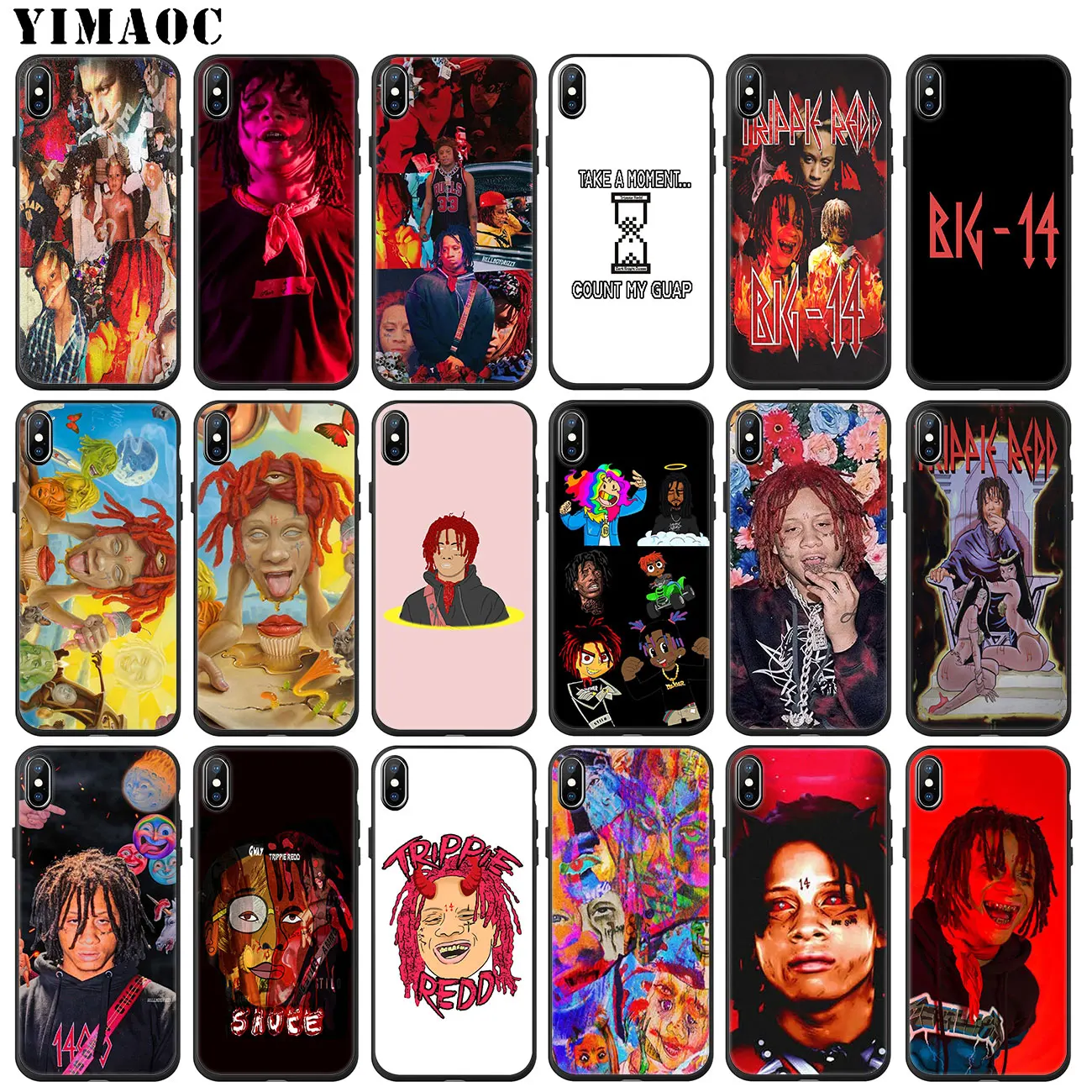 

YIMAOC hop Rap singer artist Trippie Redd Soft Silicone Phone Case for iPhone 11 Pro XS Max XR X 6 6S 7 8 Plus 5 5S SE 10 Cover