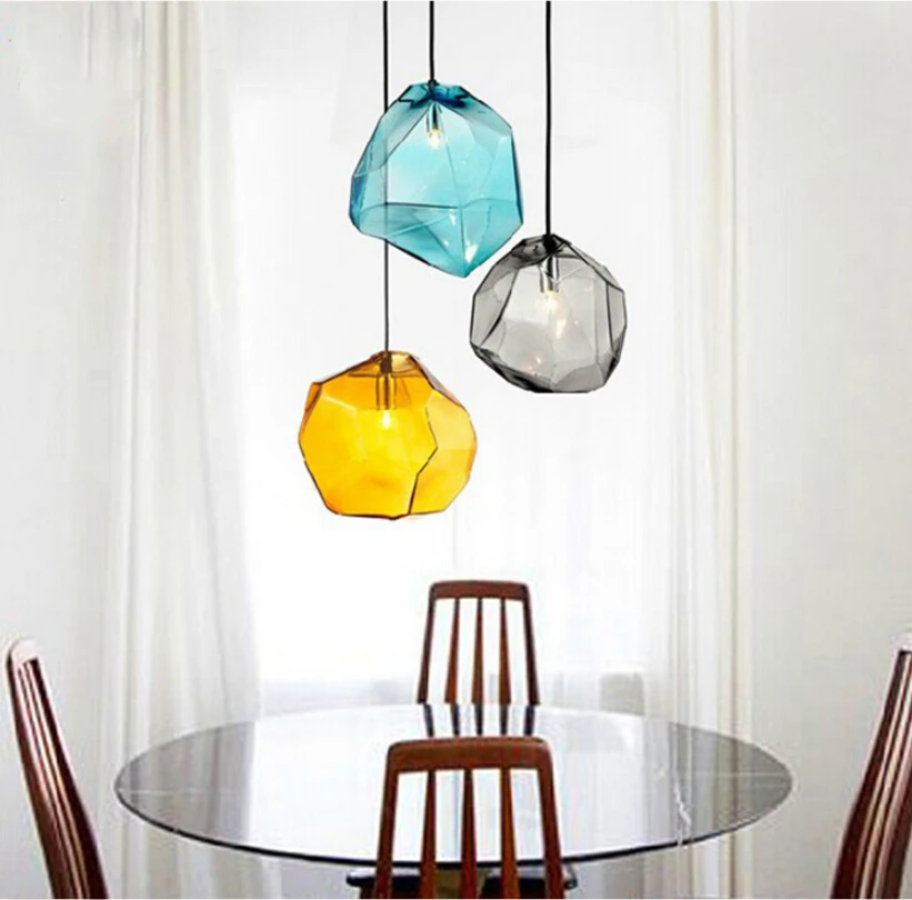 Modern Pendant Ceiling Lamps Hanging Candy Bar Lamp Gl Lights Modern Pendant Ceiling Lamps Hanging Candy Bar Lamp Gl Lights Dining Led Color Colorful Drop Designer Lamparas In From