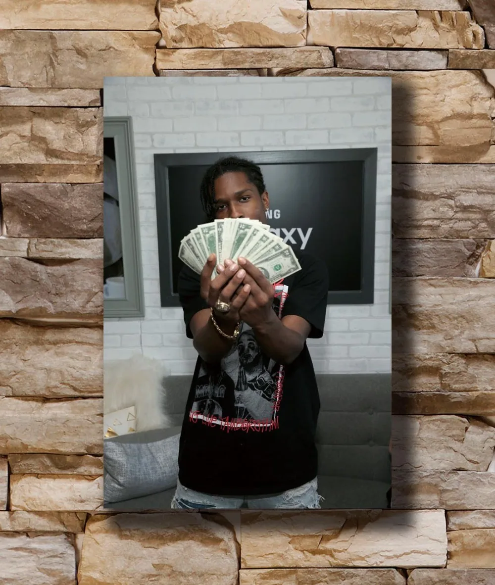 

Art Poster New ASAP ROCKY American Rapper Music Star Rap Hip Hop Singer 04 Light Canvas Wall 14x21 20x30 24x36In N1069