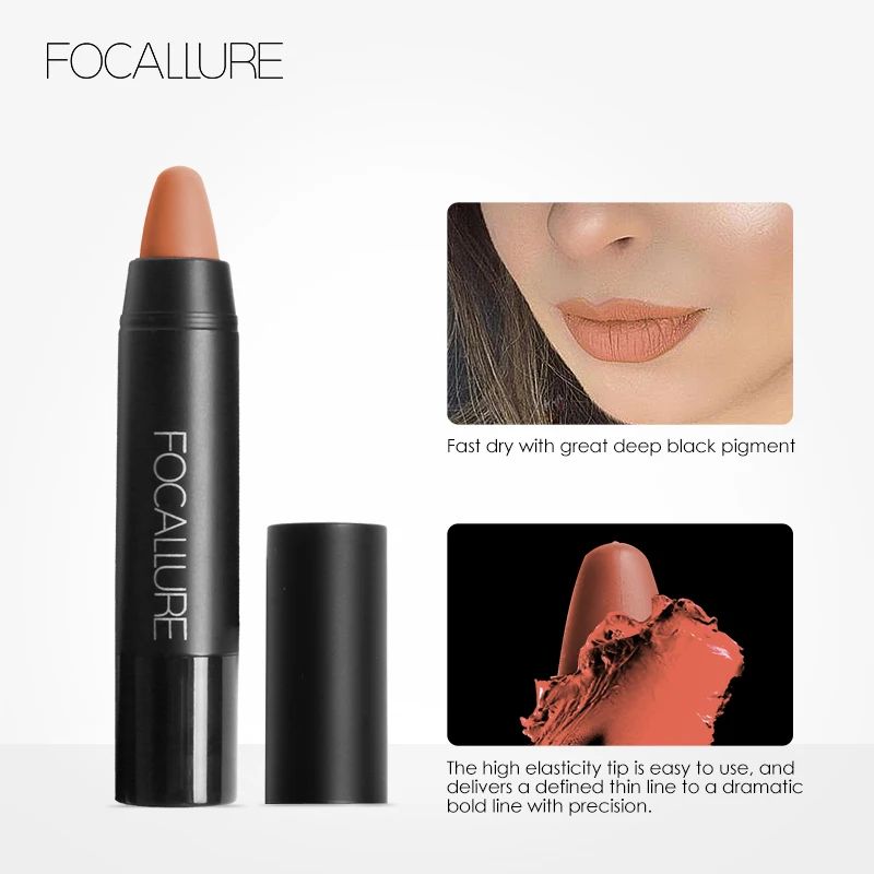 Focallure, 19 цветов, матовая губная помада, карандаш, Красная губная помада, мат, губная помада, ТИНТ, стойкие губные помады, набор, косметика, макияж для женщин, макияж