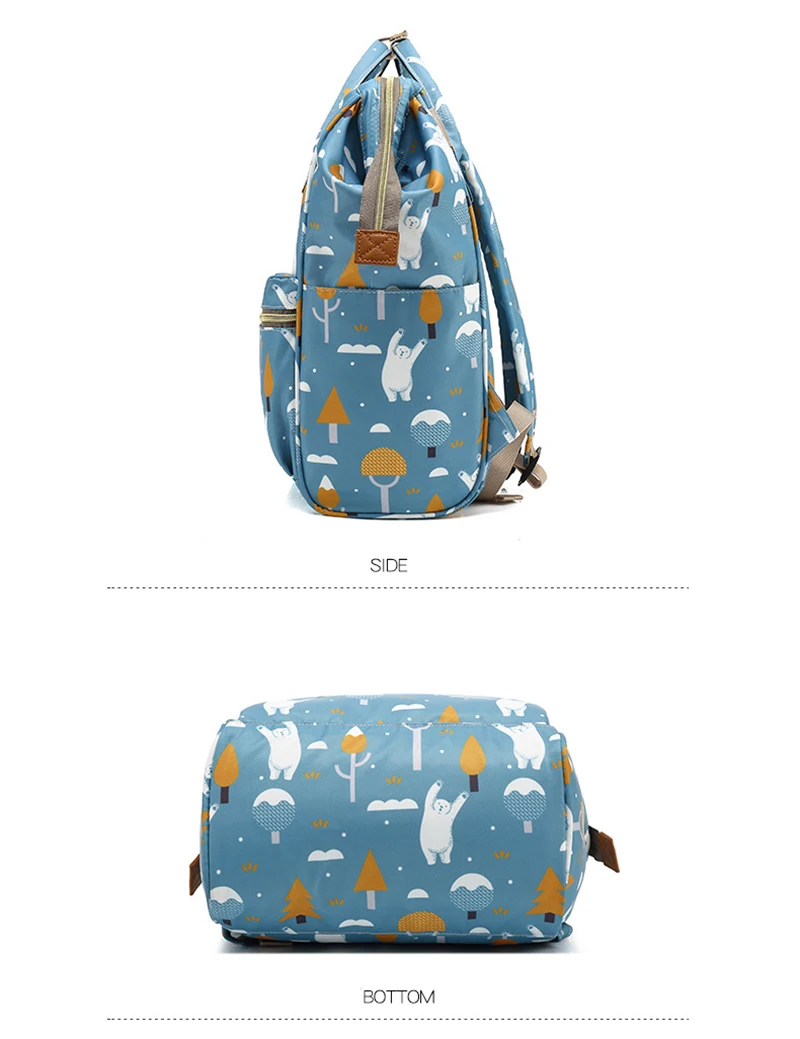 Baby Diaper Bag Waterproof Mummy Maternity Travel Backpack Nappy Changing Bags Large Capacity Nursing Wet Bag Laptop Backpack  (4)