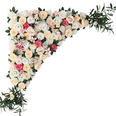 1,2 м x 1,2 м пион с розами свадебный цветок стены Африканский Шелковый цветочный фон Свадебные украшения